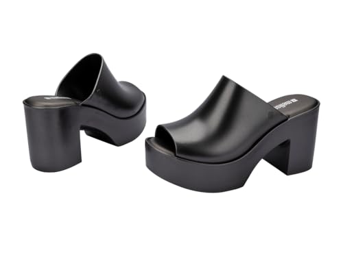 Image of Melissa Mule Heel Collection - Fashion Sandal for Women - Iridescent Comfortable Mule Style - High-Shine Upper with Bubblegum Scent - Chic and Sophisticated