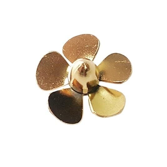 12 mm fünfblättriges PflaumenMessing linker Propeller für RC...