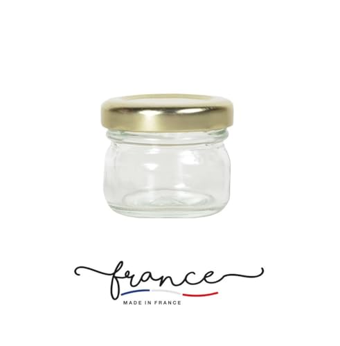 Lot de 60 Pots à Confiture en Verre 30 ml avec Couvercle – Mini Bocaux Alimentaires Transparants – Pots Hermétiques pour Confiture, Miel, Épices, Dragées, Desserts, CBD, Cadeaux Invités – vue 2