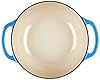 Lodge 4.5 Quart Enameled Cast Iron Dutch Oven with Lid – Dual Handles – Oven Safe up to 500° F or on Stovetop - Use to Marinate, Cook, Bake, Refrigerate and Serve – Caribbean Blue #2