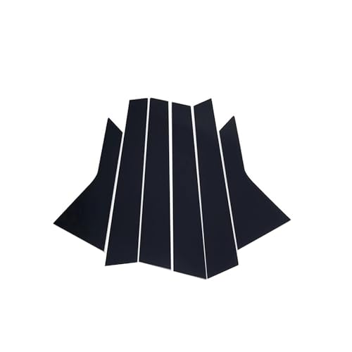 Garnitures de montants de fenêtre Honda Jazz noir brillant finition miroir