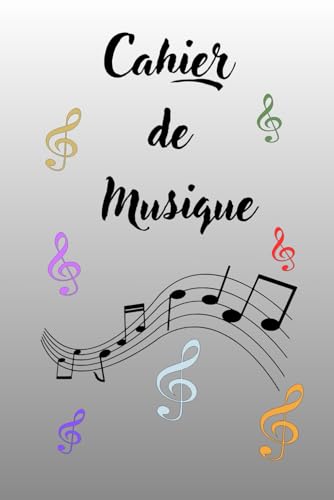 cahier de musique: Portées vierges et pages d'écritures à remplir