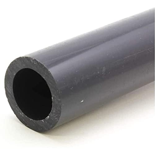 Manufacturer DirectPVC Pipe Schedule 80 Industrial Grade Grey (2.0) Grey/PVC - 3FT Gray