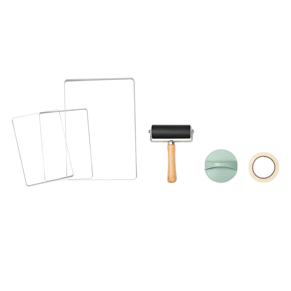 Agwuoetr Gel Printing Plate Kit - 5X7" & 8X10" Reusable Gelli Plates For Monoprinting, Eco-Friendly,Easy To Clean Art Printmaking