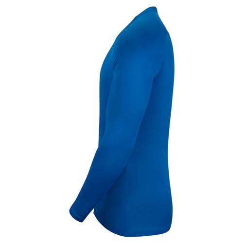 Nike Hombre Long Sleeved t-Shirt, Royal Blue/White, L