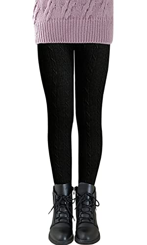 iLover Girls Winter Warm Fleece Lined Knits Leggings Toddler Little Kids Thick Thermal Tights Ankle Length Pants 4-122