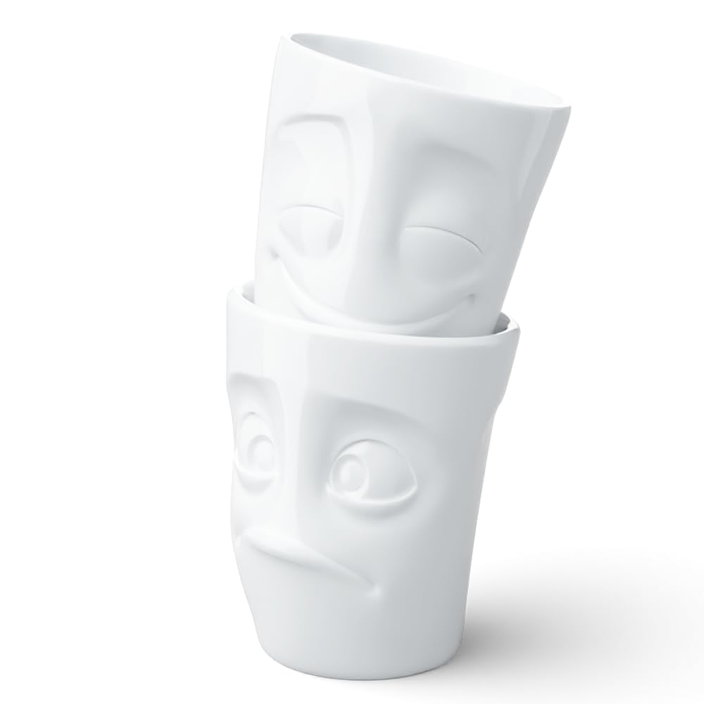 Fiftyeight Tasse Set # 2 jouissez et utzt Verd/Blanc