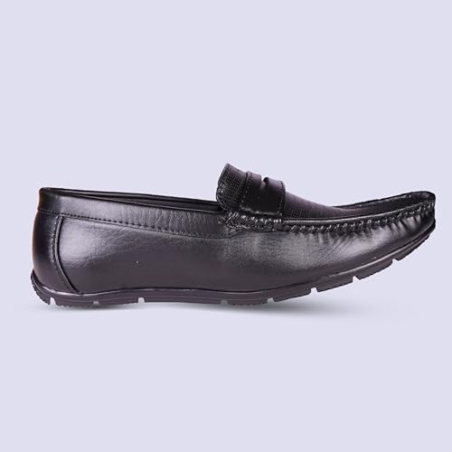 Image of Liberty Men's Leather Loafers Formal Shoes | Stylish Fashionable Slip-On Moccasins | Ideal for Business, Casual, Parties (Available Size in 6 to 10 UK, Black /Brown)