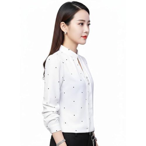 Image of ROYALICA Women Tops Womens Regular Fit Striped White Colour Cotton Blend Casual Shirt