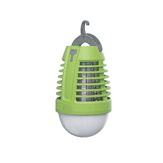 Nityam - Matamoscas eléctrico para Mosquitos (2 en 1, Bombilla LED de 5W, Casquillo E27, IP44 con luz UV, Elimina Insectos