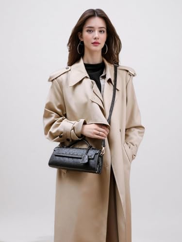 women's top-handle handbags,Ostrich & serpent Pattern – clutch Purse,designer crossbody bags for women with Detachable Strap2