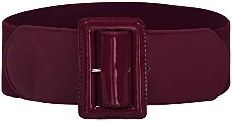 GRACE KARIN Women's Stretchy Belt 1950s 3 Inch Wide Elastic Belts