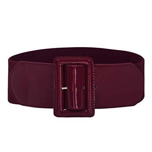 GRACE KARIN Women's Stretchy Belt 1950s 3 Inch Wide Elastic Belts