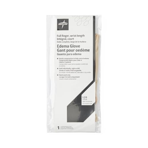 Medline Wrist-Length Edema Gloves with Full Finger