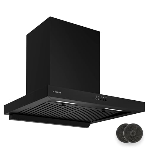 Klarstein Aeroclean Campana Extractora - 60Cm, 721 M³/H Boost, Motor 120W, A++ Eficiencia, LED 3800-4200K, 52 Db, Filtros Inox & Carbón, Acero Inoxidable, Extracción & Recirculación