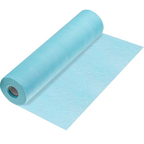 100%Mosel Runner da Tavolo in Tessuto Non Tessuto, in Blu Cielo (30 cm x 25 m), Runner Decorativo da Tavola, elegante Decorazione da Tavola per Compleanni & Matrimoni