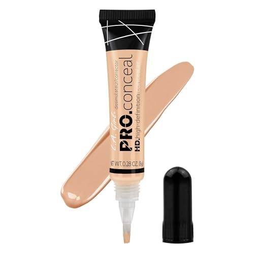 Image of L.A Girl- Hd Pro Conceal -Cool Nude | Soft brush tip for easy application | Crease resistant | Blendable and buildable formula | Concealer provides natural coverage | 8 g