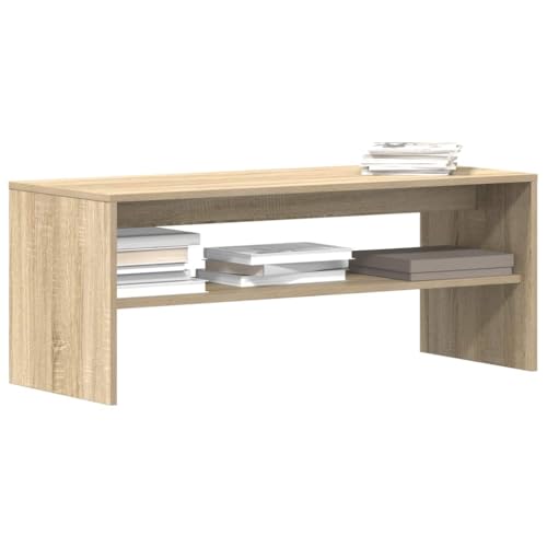 Vetnasa Mueble de TV Madera contrachapada Color Roble 100x40x40cm Mobiliario, Muebles TV Marrón 12,8 KG