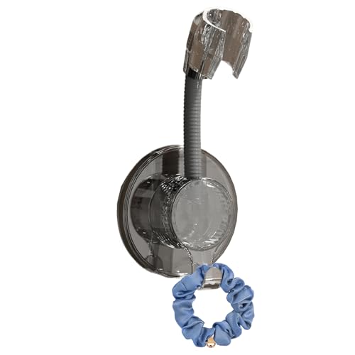 Derwrtup Support de Pomme de Douche | Fixation Murale Sans Perçage pour Pommeau de Douche - Fixation Ergonomique Réglable pour Salle de Bain Maison Appartement Dortoir