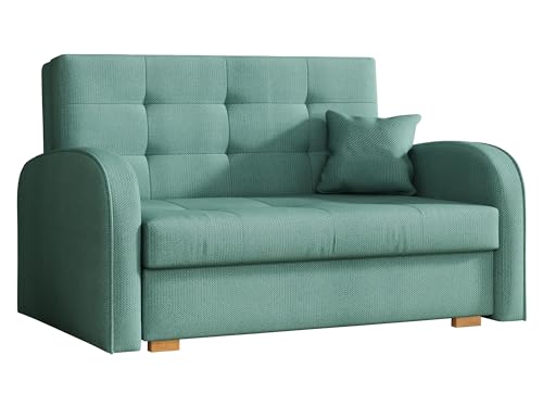 Mirjan24 Schlafsofa Viva Gold II mit Bettkasten, 2 Sitzer Polstersofa mit...