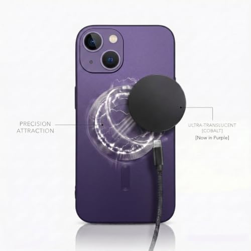 Image of amazon basics Premium Mag-Safe Case for iPhone 15 | Shockproof & Anti-Scratch Cover | Soft Silicone with Wireless Charging | Camera Lens Guard - Light Purple