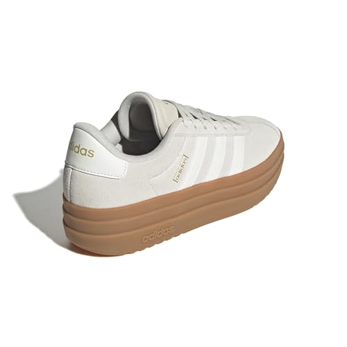 Image of adidas Womens Vl Court Bold Lace Up Sneakers Shoes Casual - Pink