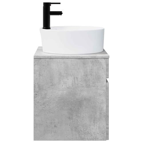 Mueble de baño de madera 49cm suspendido para lavabo pequeño 3
