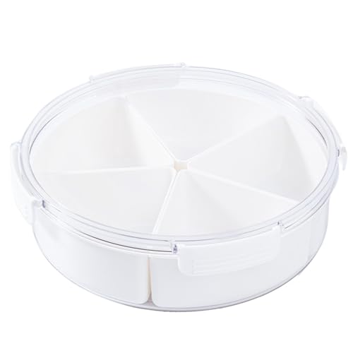 Dispensador de aperitivos con caja de almacenamiento de aperitivos sellable, plato de almacenamiento de frutas, cuenco para servir adecuado para picnics y fiestas