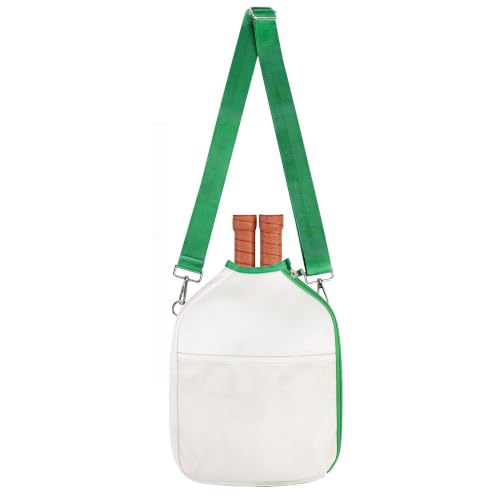 Pickleball Paddle Cover Perfect Fit for 2 Standard Paddles Green