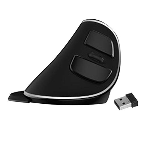 2.4g Ergonomische Funkmaus Wiederaufladbar Für Laptop, Pc, Android Tablet, MacBook, Ipad, Vertikale Kabellose USB Computermaus, Black