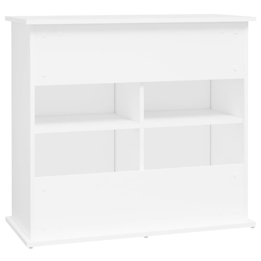 Tomostar Support pour Aquarium, Meuble pour Aquarium Meuble de Base Table d'aquarium blanc 81x36x73 cm bois d'ingénierie