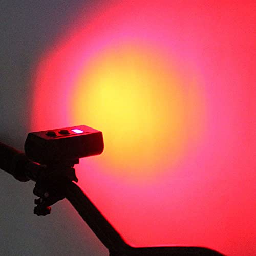 yeacher Farol de bicicleta 750 Lumen Faixas 200M Bicicleta em liga de alumínio Farol noturno para ci