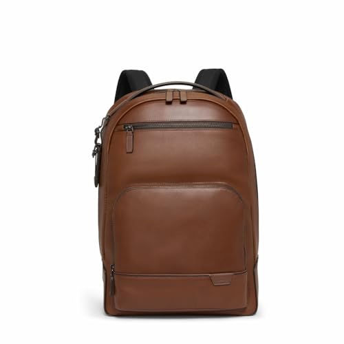 TUMI Harrison Warren Backpack - 15-Inch Laptop Backpack - Stylish Women's & Men's Backpack for Travel & Business - Cognac Leather