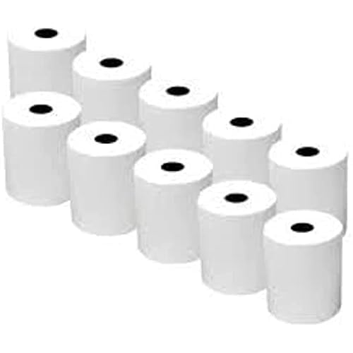 Thermal Credit Card Machine Paper for Verifone VX520, 2 1⁄4" x 50' (10 Rolls)