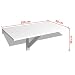 vidaXL Mesa Plegable de Pared Blanca 100x60 cm Mesita Auxiliar Abatilble Muro