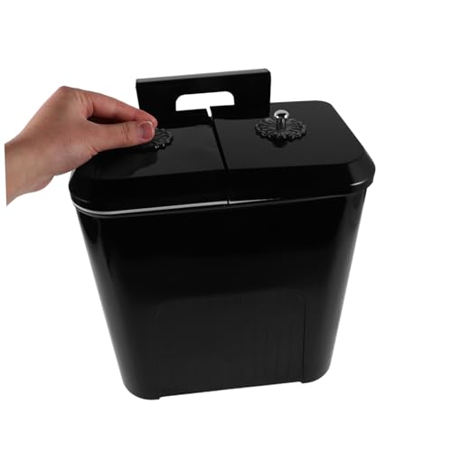 Caneca de basura de cocina montada en pared, doble compartimento 9L miniatura 4