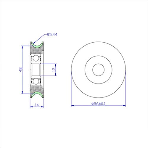 Roulement recouvert de polyuréthane PUTU 6201 pour transmission - 5