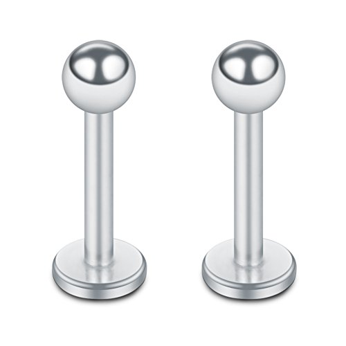 SCERRING 16g Stainless Steel Labret Monroe Lip Tragus Helix Earring Ring 6-12mm3