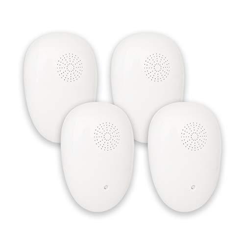 LESNIC 4 Pack Ultrasonic Pest Repellent, 2020 NEW Electronic White Pest Repeller Plug 3w Power Frequency Control Plug In for Insect Mice, Mouse, Bugs, Flea, Fly, Spiders, Mosquitoes, Roaches, Ants