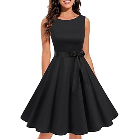 Gardenwed Black Women's Vintage Swing Dress Cover