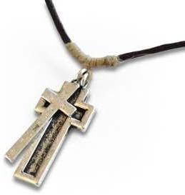 Oodles World 120552 Necklace His Armor-Cross