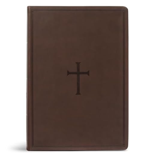 CSB Super Giant Print Reference Bible, Value Edition, Brown LeatherTouch, Red Letter, Presentation Page, Cross-References, Full-Color Maps, Easy-to-Read Bible Serif Type