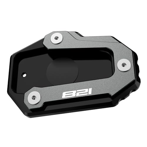 HHTFAO Passend for DUCATI Monster 821 (2015–2021) und Monster 797 (2017–2020): Seitenständer-Verlängerungsplatte for Motorrad-Seitenständer (Monster 797/821).(Grey 821)