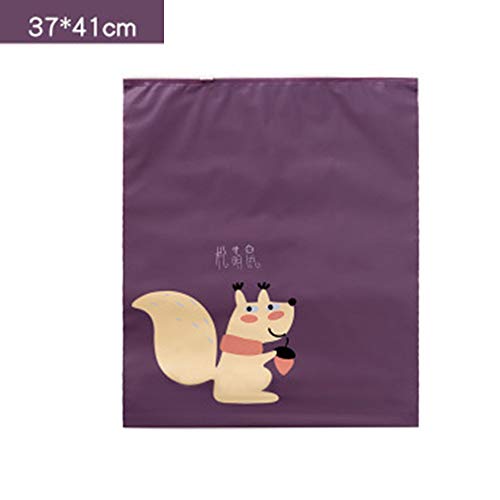 ACC Bolsas de almacenamiento de ropa clasificadas para viajes, bolsas de plástico de dibujos animados, bolsas de almacenamiento de viaje impermeables, Large Pine Mouse, 37*41cm