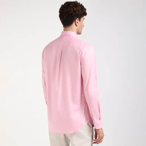 Image of Solid Regular-Fit Cotton Shirt