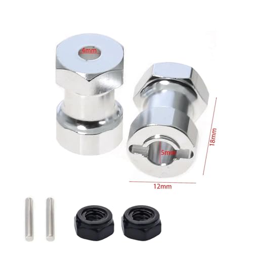 Adaptateur moyeu hexagonal métal pour conversion de roue Tamiya 58354 Frog