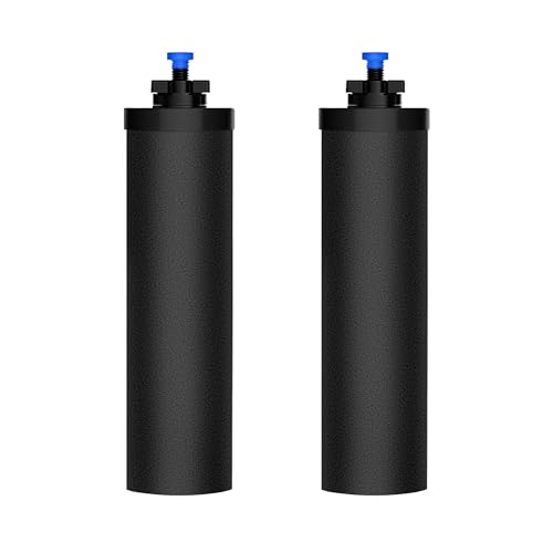 Water Filter Replacement for BerkeyÂ® Purification Elements Compatible with BerkeyÂ® Countertop Gravity Filter System Reduce Chlorine Black (Pack of 2)