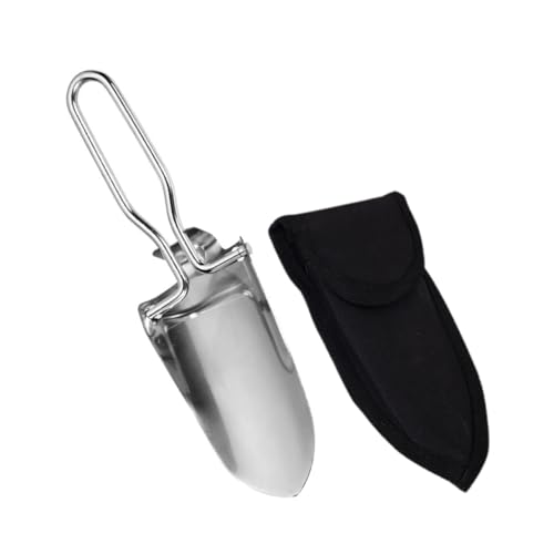 TOYANDONA Pala De Jardinería Compacta y Portátil para Camping Senderismo y Excursiones Fabricada En Acero Inoxidable para Jardín y Pesca Ligera y Multifuncional para Excavar y Llevar La