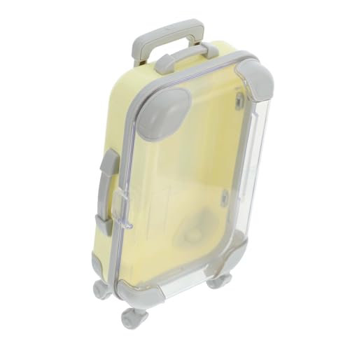LALADEFIEE シー空のけまげケース プラスチック製 まげ収納ボックス スーツケース型 持ち運び便利 軽量 密閉式で保護 収納オーガナイザー