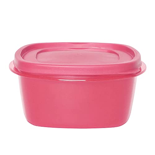Image of Cutting EDGE Snap Tight Eco Plastic Container Set for Pickle, Sauces, Spices, Dry Fruits, Travelling, 12-Pieces (1.5 L, Pink)